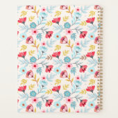 フローラフェミニンピンクブルークリームモノグラカラフルム プランナー手帳 (裏面)