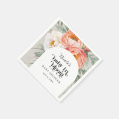 フローラフェミニンベビー開花ベビーシャワー スタンダードカクテルナプキン (角)