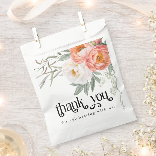 フローラフェミニンベビー開花ベビーシャワー フェイバーバッグ (クリップ留めされた状態)