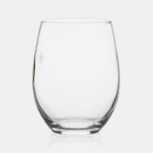 フローラフェミニンモノグラム文字D ステムなしワイングラス (左)