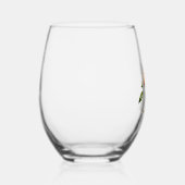 フローラフェミニンモノグラムA ステムなしワイングラス (右)