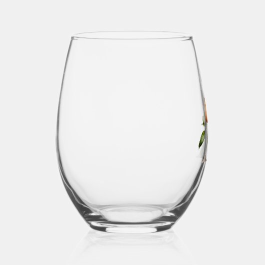 フローラフェミニンモノグラムA ステムなしワイングラス (右)