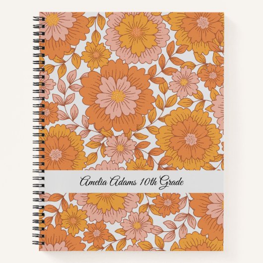 フローラフェミニンヴィンテージかわいらし学校 ノートブック (正面)