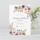 フローラフェミニン大人フェミニン80番誕生日保保 招待状 (スタンド正面)