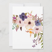 フローラフェミニン大人フェミニン80番誕生日保保 招待状 (裏面)