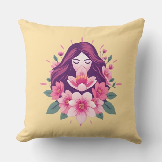 フローラフェミニン強化装飾用クッション クッション (正面)