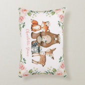 フローラフェミニン林/森林動物子供部屋 アクセントクッション (正面(垂直))