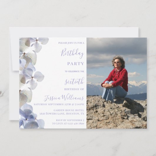 フローラフェミニン誕生日パーティー 招待状 (正面)