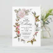 フローラフェミニン12月70誕生祝い 招待状 (スタンド正面)