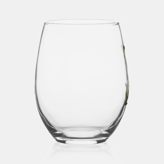 フローラフェミニンZ文字モノグラム ステムなしワイングラス (右)