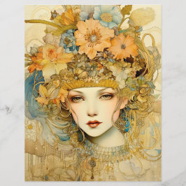 フローラフェムファタールスクラップブック紙