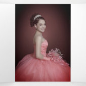 フローラフォトキンセアニェラトリフォールド招待状 三つ折りプログラム (内部中)