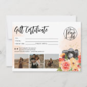 フローラフォトグラファー金ゴールドギフト券ロゴ (裏面)