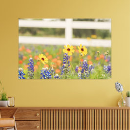 フローラフォトデコールテキサス州ヒルカントリー キャンバスプリント