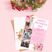フローラフォトハッピー母の日からグループホリデー シーズンカード