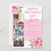 フローラフォトハッピー母の日からグループホリデー シーズンカード (正面)
