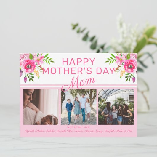 フローラフォトハッピー母の日グループ シーズンカード (スタンド正面)