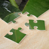 フローラフォトピンク花水彩 ジグソーパズル (側面)