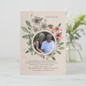 フローラフォトフレーム招待状 招待状 (スタンド正面)