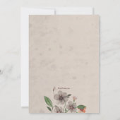 フローラフォトフレーム招待状 招待状 (裏面)