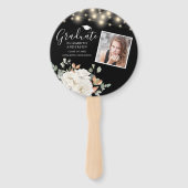 フローラフォト卒業ストリングライトブラック ハンドファン (裏面)