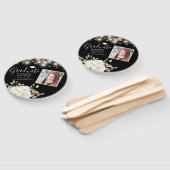 フローラフォト卒業ストリングライトブラック ハンドファン (組立なし)