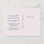 フローラフォト卒業パーティー招待状 インビテーションポストカード (裏面)