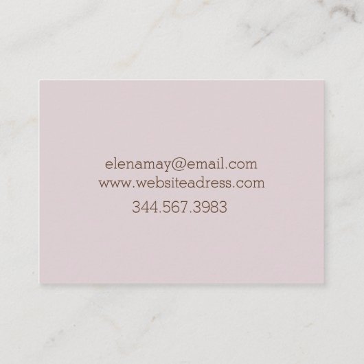 フローラフォト名刺 名刺 (裏面)