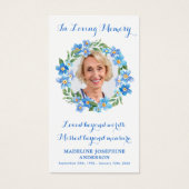 フローラフォト記念祈りの言葉カードモダン葬儀 (正面)