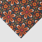 フローラフォークアートのモチーフのパターン切り離しスクラップブック 薄葉紙 (詳細)