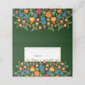 フローラフォークアートデザインテーブル座席表 プレイスカード (外部開封)