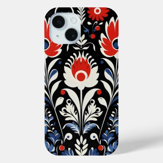 フローラフォークパターン Case-Mate iPhoneケース (裏面)