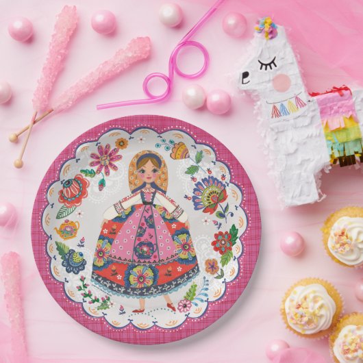 フローラフォーク園 |誕生日 |パーティー紙プレート ペーパープレート (パーティー)