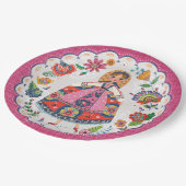 フローラフォーク園 |誕生日 |パーティー紙プレート ペーパープレート (アングル)