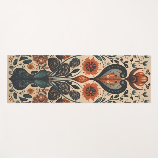 フローラフォーク芸術 ヨガマット (正面(横))