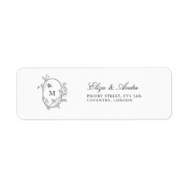 フローラフォーマルクレストモノグラ結婚ムの ラベル