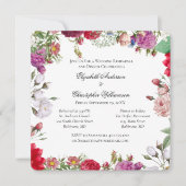 フローラフォーマル結婚の稽古 招待状 (正面)