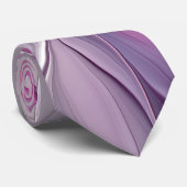 フローラフラクタルモダン抽象芸術フラワーピンク ネクタイ (ロール)