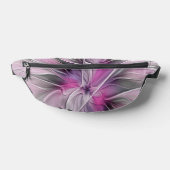フローラフラクタルモダン抽象芸術フラワーピンク ファニーパック (レイダウン)