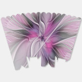 フローラフラクタルモダン抽象芸術フラワーピンク フェイバーボックス (見開き)