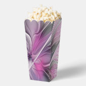 フローラフラクタルモダン抽象芸術フラワーピンク フェイバーボックス (はじけた状態)