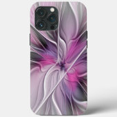 フローラフラクタルモダン抽象芸術フラワーピンク Case-Mate iPhoneケース (裏面)