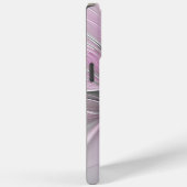 フローラフラクタルモダン抽象芸術フラワーピンク Case-Mate iPhoneケース (裏面 / 右)