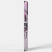 フローラフラクタルモダン抽象芸術フラワーピンク Case-Mate iPhoneケース (裏面 / 右)