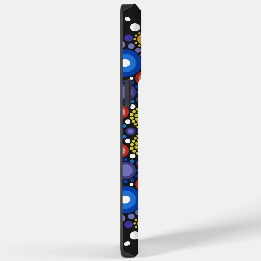 フローラフラクタル点々のあるレトロ曼荼羅 Case-Mate iPhoneケース (裏面 / 右)