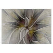 フローラフラクタル、ファンタジーフラワーとアースカラー カッティングボード (正面)