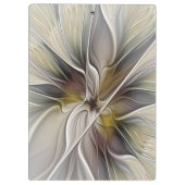 フローラフラクタル、ファンタジーフラワーとアースカラー クリップボード (裏面)