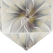 フローラフラクタル、ファンタジーフラワーとアースカラー ショートテーブルランナー (コーナー)