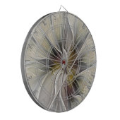 フローラフラクタル、ファンタジーフラワーとアースカラー ダーツボード (正面左)