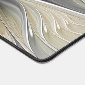 フローラフラクタル、ファンタジーフラワーとアースカラー デスクマット (コーナー)